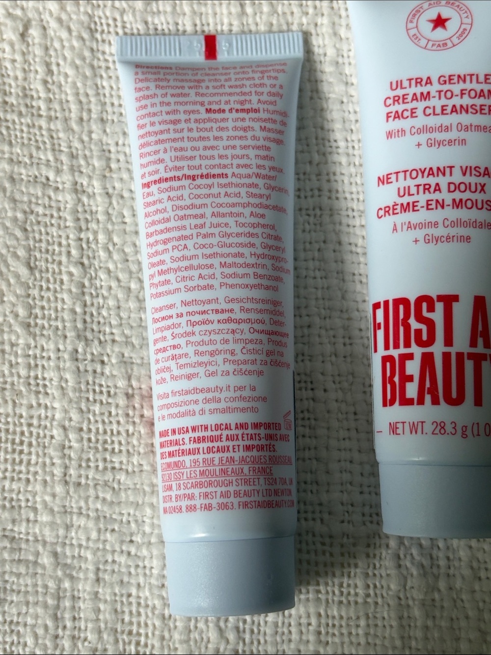 ⭐️ 5 for $20- 2 New First Aid Beauty Ultra Gentle Face Cleanser Minis - 1oz each - Picture 3 of 4